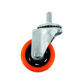 DOGOTULS ZF5193 Rodaja de PVC Naranja Giratoria con Espiga Roscada 3"