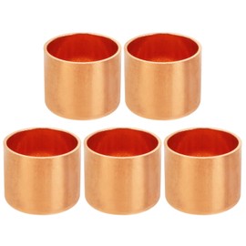 PATIKIL 5/8" Copper Pipe End Cap, 10Pcs Copper Fitting Cap Sealing Sweat Plug Solder Connection for Plumbing HVAC Air Conditioner
