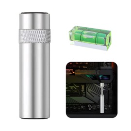 Roinaid Graphics Card Holder, Gpu Sag Bracket, Graphics Card Holder, Gpu Holder, Graphics Card Support, with 1 Spirit Level, Extendable, for Graphics Card Stand (Black, 49-80 mm)