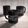Mr. & Mrs. Panda Tasse Spruch Pflegemutter Kuss - Geschenk,