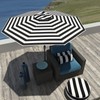 LVTXIII 9' Patio Umbrella Outdoor Printed Umbrella with Push Button