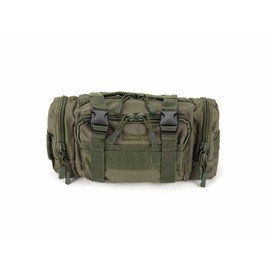 Snugpak ResponsePak WGTE Tactical Deployment Bag - 600D Nylon, Quick-Grab Carry Handle, Multi-Pocket Design, 46-inch Waist Strap, Zipped Front Pocket - Compatible with MOLLE Rucksacks - 400g - Olive
