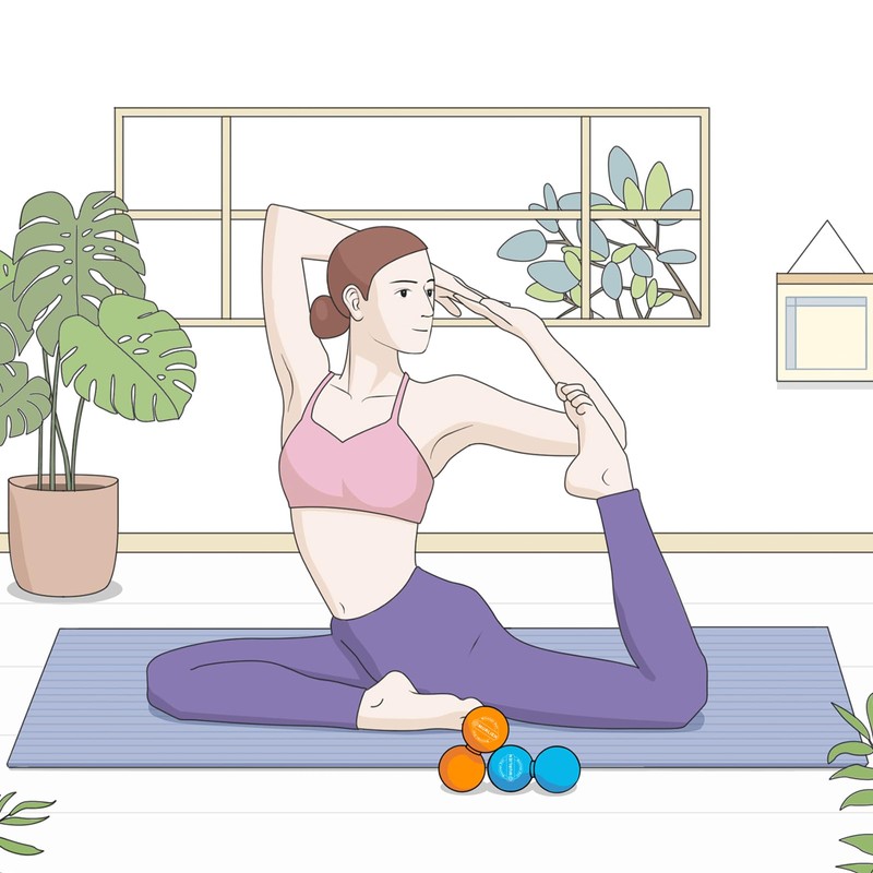 MURLIEN Peanut Massage Ball, Double Lacrosse Massage Ball, Mobility Ball