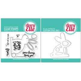 Avery Elle - Bunny Tag - Easter - Stamps and Dies - 2 item bundle