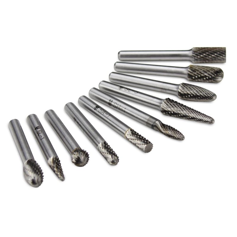BHA Tungsten Carbide Burr Die Grinder Rotary Tool Bit Set