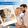 GZVDYG White Couple Embracing Resin Figurine, 6.1" H, Romantic Gifts