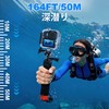 FitStill 50M/164FT Underwater Waterproof Case Waterproof Housing for DJI OSMO