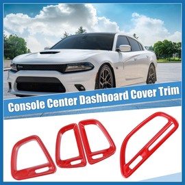 A ABSOPRO ABS Air Condition Outlet Vent Trim Accessories Kit for Dodge Challenger 2015-2019 Red Item Replacement