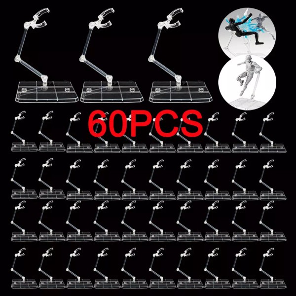 Unbranded 60Pcs Adjustable Action Figure Display Holder Base for HG144