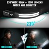 Rechargeable Headlamp 8 Pack, LED Headlight Flashlight Super Bright with