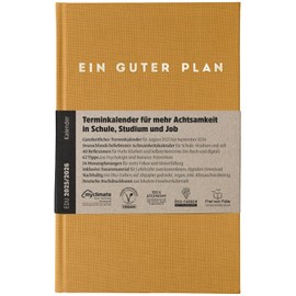 Ein guter Plan Edu 2025/2026 - Appointment Calendar for More Mindfulness in School, Study and Job - Sustainable Planner from August 2025 to September 2026 (Bernstein 2025/2026)