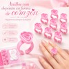 Lecute Set Profesional Aplicacion Extensiones de Pestañas Caja Organizadora Parches