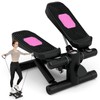 GYMAX Steppers for Exercise at Home, Hydraulic Mini Stair Stepper