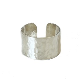 TOE RINGS & THINGS Anillo de punta de banda súper ancha en relleno de plata de ley u oro, ajustable de 10 mm, unisex, Metal precioso, Sin piedras preciosas