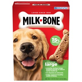 Milk-Bone Original Dog Treats Biscuits for Large Dogs, 24 Ounces (Packaging May Vary)