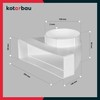 KOTARBAU® Flat Duct Deflection Piece 90° for Ventilation Duct Round-Square