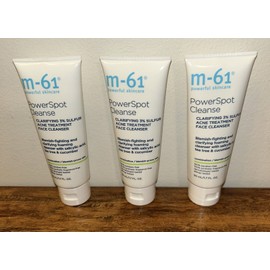 M-61 Powerful Skincare 3x m-61 Powerful Skincare PowerSpot Cleanse Acne Treatment Face Cleanser 1.7 Oz