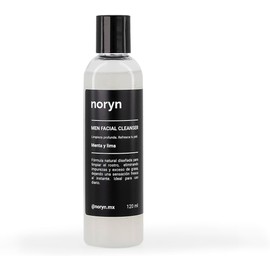 noryn Limpiador Facial para Hombres 120 ml. Fórmula Natural con Menta y Lima. Limpieza profunda y frescura diaria.