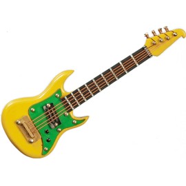 Melody Jane Dollhouse Electric Guitar S Type Yellow Miniature Music Room School Instrument