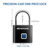 Fingerprint Smart Padlock, Biometric Metal Keyless Thumbprint Lock Alloy, USB