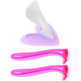 FRCOLOR Plastic Bikini Shaver 3pc Set for Women Hair Removal Tool Smooth Skin Random Color