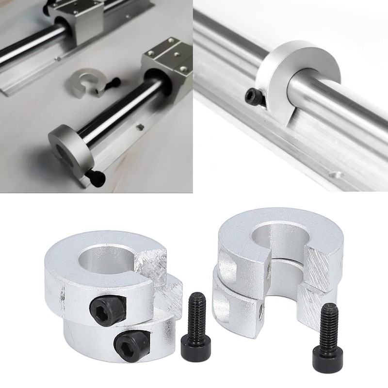 SBR20 Linear Rail Stop Collars, 4 Pcs 16mm Aluminum Alloy