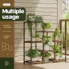 Bamworld Multiple Plants 3 Tiers 7 Potted Ladder Plant Holder