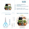 Zhenqing Cats and Potted Plants Embroidery Kit for Beginners, Pre-Printed