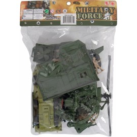 Rothco Military Force Soldier Play Set 35 Piece Toy Army Tank Truck Helicopter