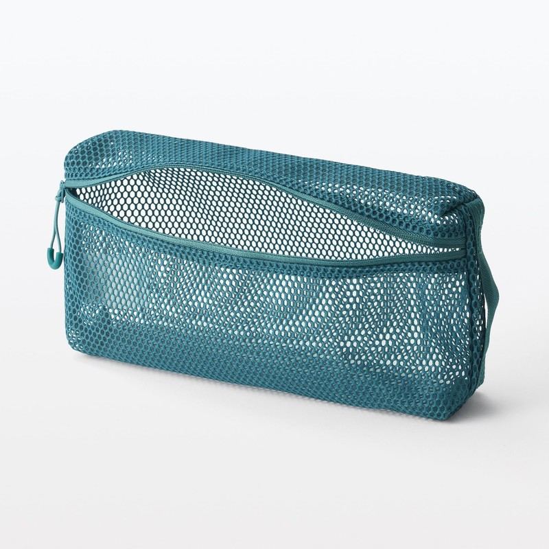 MUJI OHH40A4A 3D Mesh Case Dark Green L Approx. 8.3
