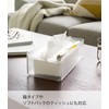 Yamazaki 3126 Paper Towel Case with Tray Lid, Clear, Approx.