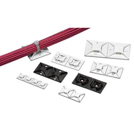 パンドウイット マウントベース ゴム系粘着テープ付き 白 50個入り ABM3H-A-L