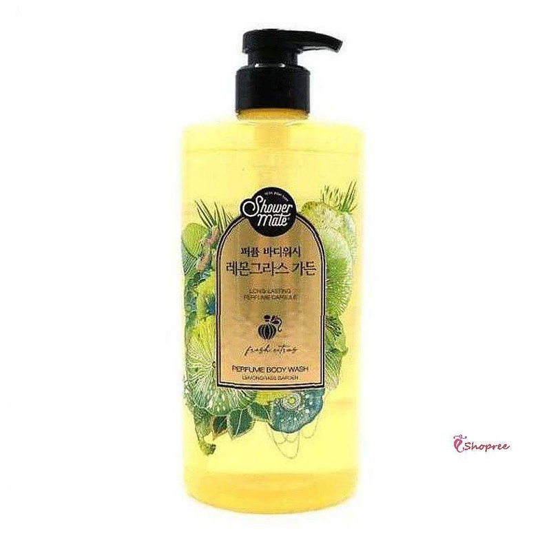 샵팡 Shower Mate 1L Perfumed Lemongrass Garden Body Wash
