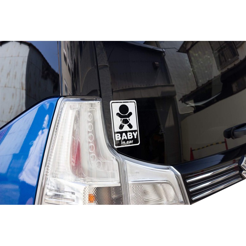General Sticker SK-016 Baby Car White