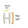 Cascade metals 1/2 Round H Stained Glass Lead Came with