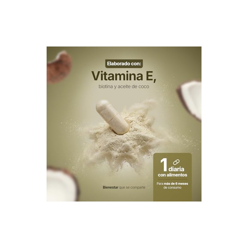 B Life Vitamina E y Biotina | 200 Cápsulas Blandas
