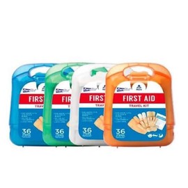 Mini First Aid Kit Bulk Set - Travel Size Bundle Includes 12 Small First Aid Kits in Durable Case for Car, Purse, Travel, Backpack, Camping | Small First Aid Kit