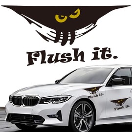 Auto Tuning Aufkleber Schwarzer Monster Kratzer Auto Aufkleber Wasserfest Wetterfest Auto Aufkleber Scheiben Aufkleber Auto-Autoaufkleber Heckscheibe Geeignet für Auto-Kratzer-Dekoration