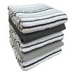 Olivia Rocco 5 Pack Striped Kitchen Tea Towels Cotton Super