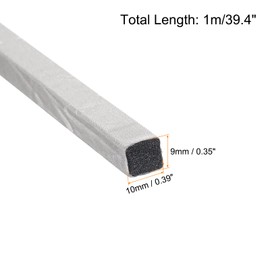 QUARKZMAN 1 x RF Faraday foam seal/conductive foam strip, 4 x 0.39 x 0.35 inches (100 mm x 10 mm x 9 mm) for sealing RF housings / RF shielding boxes