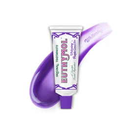 Euthymol Purple Whitening Toothpaste (3.7 fl oz) – for Yellow & Sensitive Teeth | Violet Tone-Up Formula, Instantly Brightens, 24H Stain Defense, Long-Lasting Fresh Breath