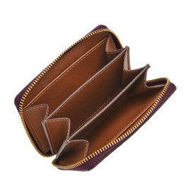 Fossil Logan Zip Around Card Case, Purple, Casual