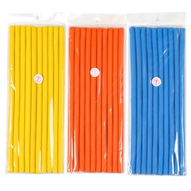 Paquete de 3 varillas flexibles para rizar, rizadores de pelo de espuma suave, rizadores pequeños de espuma Twist-Flex sin calor, rizadores en espiral para cabello largo, mediano y corto (diámetro de 0,8 cm, 30 varillas)