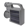 Solar Flashlight Handheld LED Spot Light Flashlight with Dual Side