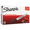 Sharpie 33001 Super Permanent Markers Fine Point Black Dozen