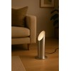 illucio Decorative Indoor Ambient Table/Floor GU10 Uplighter Lamp (Brushed Steel,