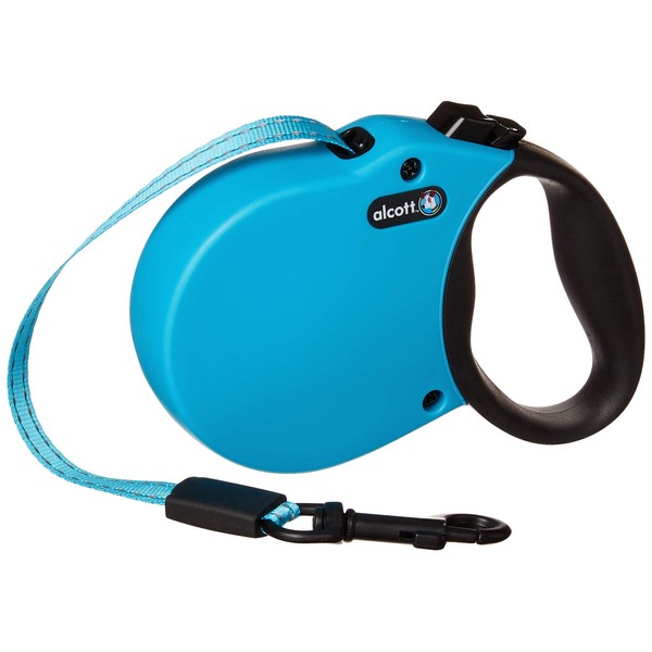 Alcott Adventure Retractable Dog Leash, Flat Belt with Reflective Stitching