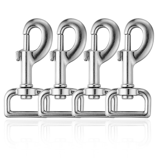4 Pcs Swivel Carabiner Silver Hook Swivel Hook Carabiner Hook