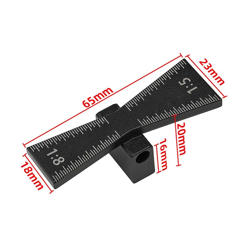 CENPEK Dovetail Jig Aluminium Dovetail-Shaped Line Drawing Template Featuring 1:5