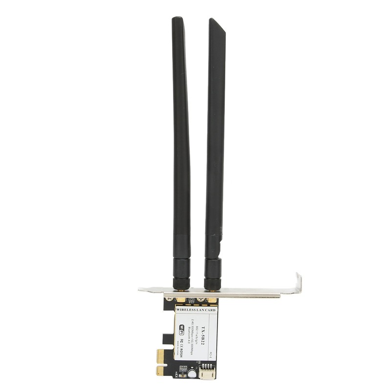 Wireless Internet Card 2.4Ghz 5Ghz 300Mbps High Transmission Rate Black